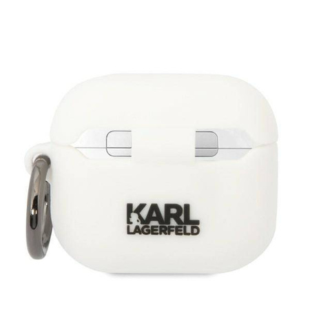 Karl Lagerfeld Silicone NFT Karl Head 3D - Etui AirPods 3 (biały)