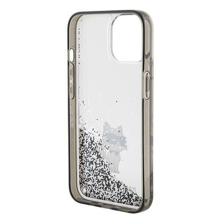 Karl Lagerfeld nakładka do iPhone 15 6,1&quot; KLHCP15SLKCNSK KARL HC LIQ. GLITTER C transparentna