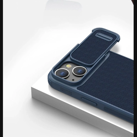 Nillkin Textured S Case etui iPhone 14 Plus pancerny pokrowiec z osłoną na aparat czarny