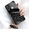 Schutzhülle IPHONE 14 Sequins Glue Glitter Case schwarz
