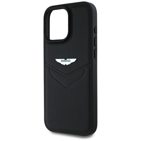 Etui Aston Martin HC Leather Victory      Design do iPhone 16 Pro Max czarny