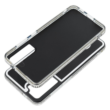 Futerał TEDDY BEAR do SAMSUNG S25 srebrny