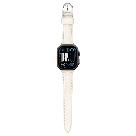 AmazingThing Class Band Leather Strap for Apple Watch 45 / 46 / 49 mm - Light Beige