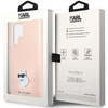 Karl Lagerfeld KLHCS23LSMHCNPP S23 Ultra S918 różowy/pink Silicone Choupette Metal Pin