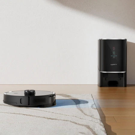 Robot sprzątający odkurzacz UWANT U100 z funkcją mopa + stacja ładująca / czyszcząca - czarny