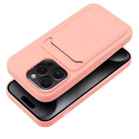 Futerał CARD CASE do IPHONE 15 PRO różowy