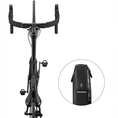 Rockbros B39-2 wasserdichte Rahmen-Fahrradtasche – Schwarz