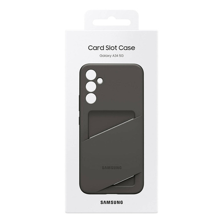 Samsung Card Slot Cover Case für Samsung Galaxy A34 5G Kartenetui schwarz (EF-OA346TBEGWW)