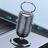 Ładowarka Samochodowa 30W PD USB-C + USB Fas Charge Z Wbudowaym Pierścieniem USAMS C38 CC206CC01 (US-CC206) fioletowa