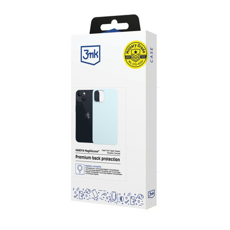Apple iPhone 15 - 3mk Hardy MagSilicone Blue