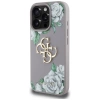 Guess Grained Roses Big 4G Logo iPhone 16 Pro Case - Purple