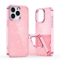 Etui brokatowe Glitter Case na iPhone 16e - różowe