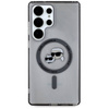 Etui Karl Lagerfeld Button Karl & Choupette Heads Printed Logo MagSafe Samsung Galaxy S25 Ultra czarny