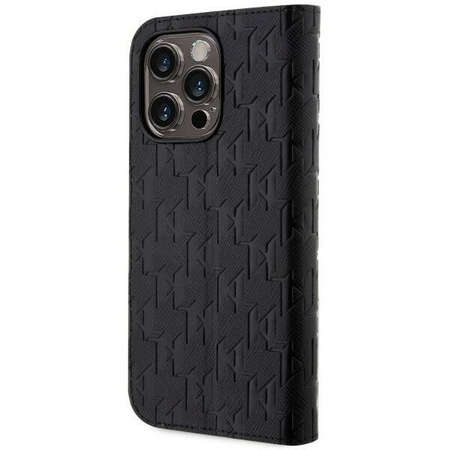 Karl Lagerfeld KLBKP14XSAKLHPK iPhone 14 Pro Max 6.7&quot; bookcase black/black Saffiano Monogram