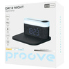 Proove 3w1 Lampka nocna + budzik Day & Night LED 1200mAh 3W z ład. indukcyjną 15W szary/dark gray