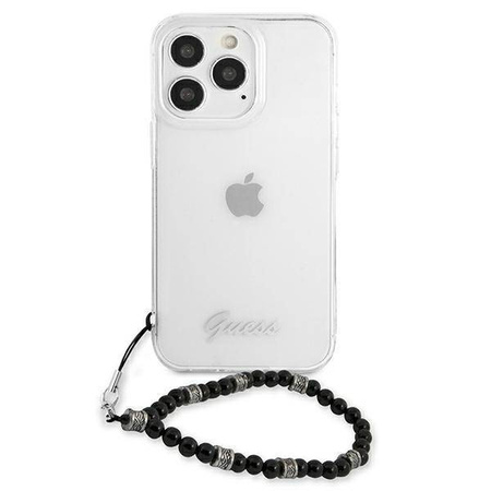 Guess nakładka do iPhone 13 Pro Max 6,7" GUHCP13XKPSBK przeźroczysta hard case Black Pearl