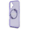 Original Case IPHONE 16 Guess Hardcase IML Flowers Wreath MagSafe (GUHMP16SHFWFCU) purple