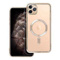 Futerał Electro Mag Cover kompatybilny z MagSafe do IPHONE 11 PRO MAX złoty