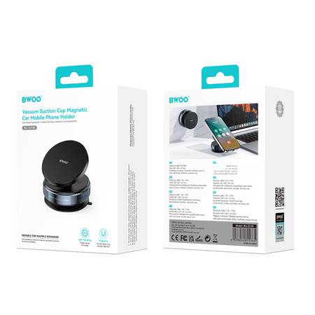 Bwoo uchwyt magnetyczny z przyssawką do samochodu ZJ138 1m