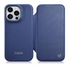 iCarer CE Premium Leather Folio Case for iPhone 14 Pro Max Flip Magnetic MagSafe Blue (WMI14220716-BU)