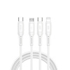WIWU kabel Starlink Series 60W 3in1 Fast Charging cable Wi-C046E C-C+L+M biały