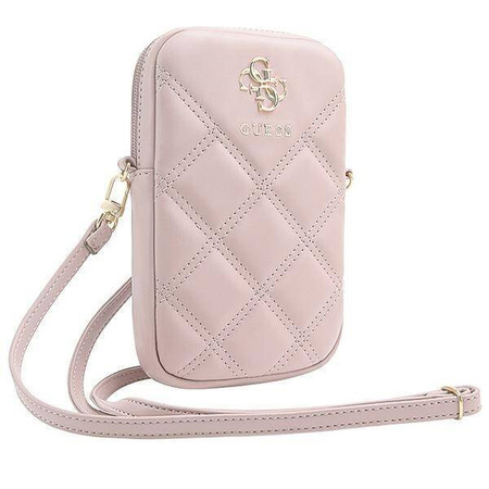 Guess Torebka GUWBZPSQSSGP różowy/pink Zip Quilted 4G