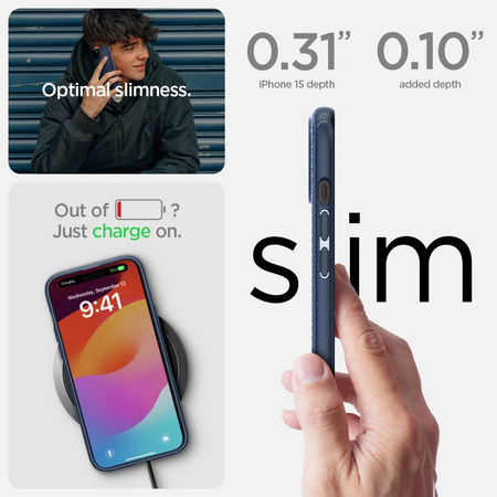 SPIGEN MAG ARMOR MAGSAFE IPHONE 15 PLUS MATTE BLACK