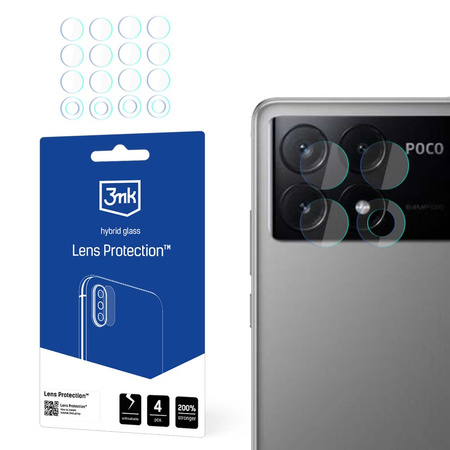 3MK Lens Protect Poco X6 Pro 5G Ochrona na obiektyw aparatu 4szt