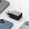 Baseus Speed Mini ładowarka sieciowa zasilacz EU do szybkiego ładowania USB Typ C 20W 3A czarny (CCFS-SN01)