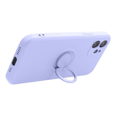 Futerał SILICONE RING do IPHONE 15 PRO fioletowy