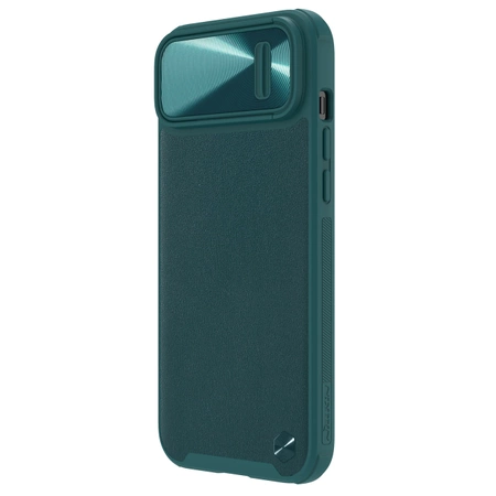 Nillkin CamShield Leather S Case etui iPhone 14 Plus pokrowiec z osłoną na aparat zielone