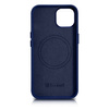 iCarer Case Leather genuine leather case cover for iPhone 14 Plus blue (MagSafe compatible)