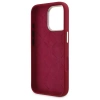 Guess Silikon Script Metal Logo Hülle für iPhone 16 Pro – Rosa