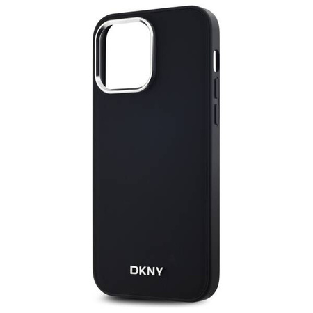 Oryginalne Etui IPHONE 14 PRO MAX DKNY Hardcase Plain Logo MagSafe (DKHMP14XPSCMCLK) czarne