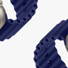 Dux Ducis Strap Watch Strap 8 / 7 / 6 / 5 / 4 / 3 / 2 / SE (45 / 44 / 42mm) Silicone Band Bracelet Navy Blue (OceanWave Version)