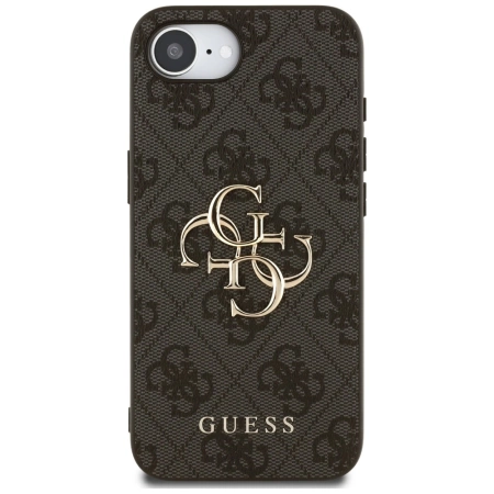 Guess 4G Big Logo iPhone 16e Hülle - Schwarz