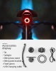 Lampa rowerowa Rockbros Q3 tylna z inteligentnym systemem stop - czarna