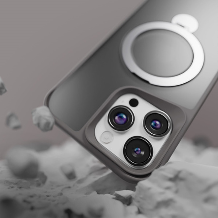 Nakładka Etteri Matt Mag Ring do iPhone 17 Pro Max szara