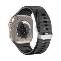 Pasek silikonowy Decoded Ultra Traction do Apple Watch 49 / 45 / 44 / 42 mm Gen 1-9 - SE - czarny