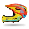 Kask rowerowy Rockbros TT-32SOYB-S dziecięcy z odpinaną szczęką rozmiar S - żółto-pomarańczowy