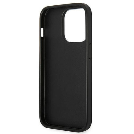 Karl Lagerfeld Saffiano Karl Head Patch Case – Etui iPhone 14 Pro Max (srebrny)