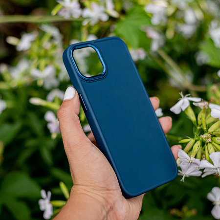 Nakładka Satin do iPhone 15 Plus 6,7" ciemnoniebieska