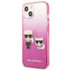 Karl Lagerfeld KLHCP13STGKCP iPhone 13 mini 5,4 "hardcase pink / pink Gradient Ikonik Karl &amp; Choupette