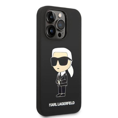 Karl Lagerfeld Silicone NFT Ikonik - Etui iPhone 14 Pro (czarny)