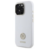 Original Case IPHONE 16 PRO Guess Hardcase Silicone Logo Strass 4G (GUHCP16LM4DGPH) white
