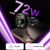 TECH-PROTECT CC06 3-PORT CAR CHARGER PD72W + TRANSMITER FM BLUETOOTH BLACK