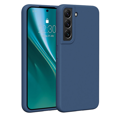 Nakładka Etteri Silicone Case do Samsung Galaxy S22 ciemnoniebieska
