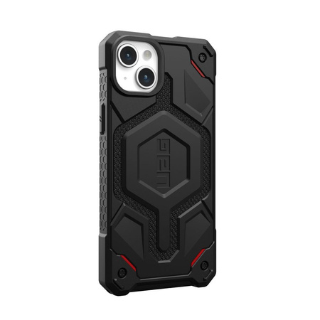 UAG Monarch Pro - protective case for iPhone 15 Plus, compatible with MagSafe (kevlar black)