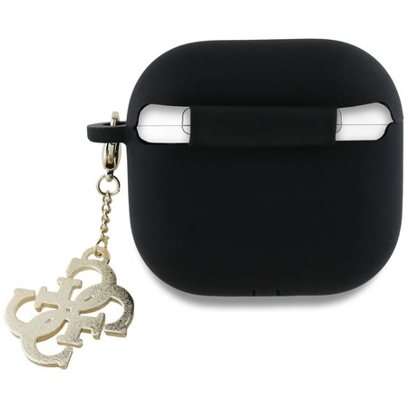 Oryginalne Etui APPLE AIRPODS 4 Guess 4G Charm Collection (GUA4LECG4K) czarne