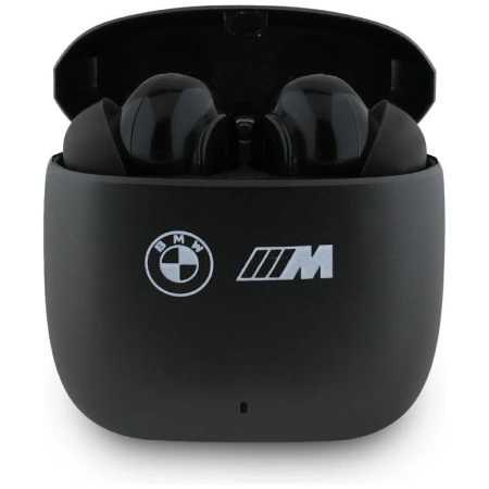 BMW M Metal M Logo Print ANC-ENC TWS Bluetooth Headphones - Black